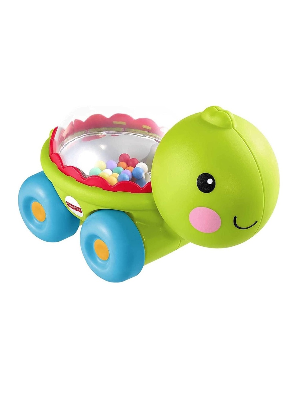 Fisher-Price Poppity Pop Turtle Push-Along Vehicle with Ball Popping Sounds NEW